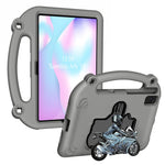 Motorcykelstöd EVA-skal med handtag för Samsung Galaxy Tab S6 Lite (2024) / (2022) / (2020) / A7 10.4 (2022) / (2020) / S5e / S6 / Lenovo Tab M10 Plus / Tab K10 / Huawei MatePad 10.4 (2022) / (2020)