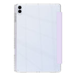 For Samsung Galaxy Tab S11 Ultra Case PU Leather Origami Stand Clear Tablet Cover