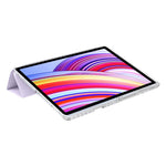 For Samsung Galaxy Tab S11 Ultra Case PU Leather Origami Stand Clear Tablet Cover