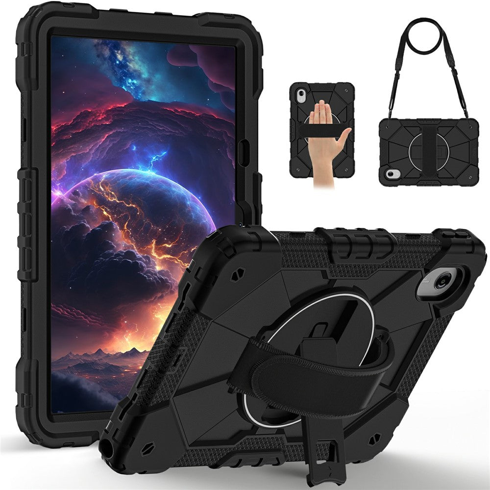 Tablet Case For Lenovo Idea Tab  /  Tab K11 Gen 2  /  Xiaoxin Pad 11 2025  /  Tab M11 Silicone + PC Kickstand Cover with Handy Strap