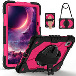 Tablet Case For Lenovo Idea Tab  /  Tab K11 Gen 2  /  Xiaoxin Pad 11 2025  /  Tab M11 Silicone + PC Kickstand Cover with Handy Strap