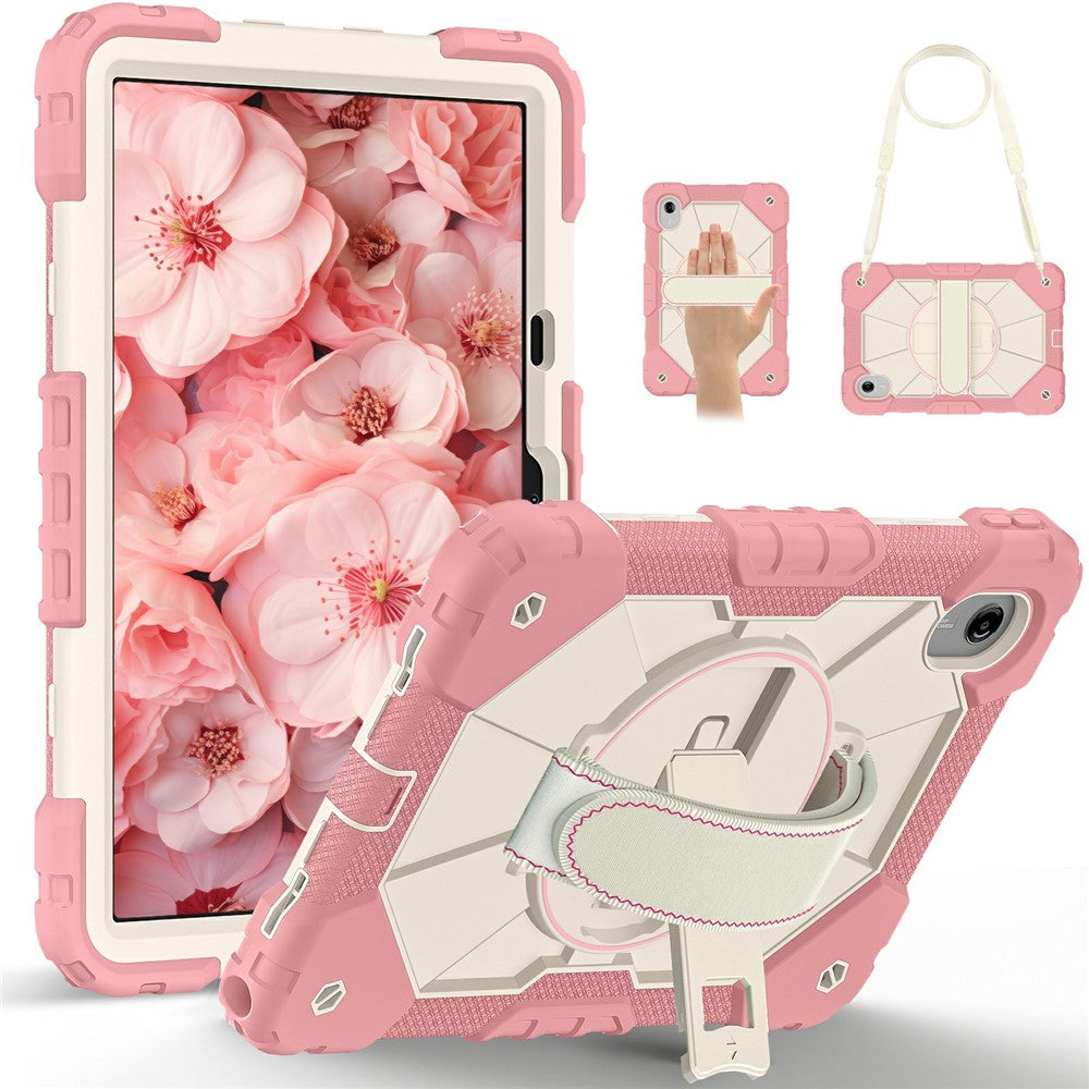 Tablet Case For Lenovo Idea Tab  /  Tab K11 Gen 2  /  Xiaoxin Pad 11 2025  /  Tab M11 Silicone + PC Kickstand Cover with Handy Strap