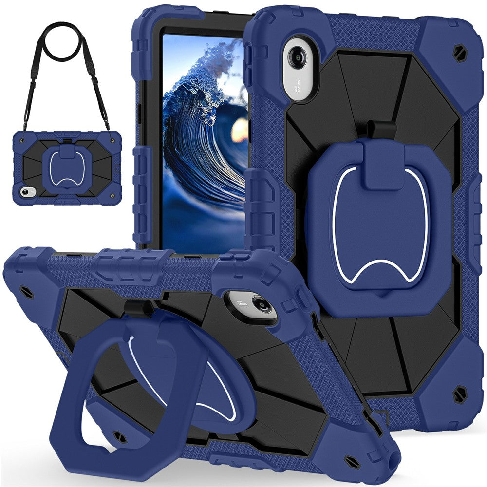 Tablet Case For Lenovo Idea Tab  /  Tab K11 Gen 2  /  Xiaoxin Pad 11 2025  /  Tab M11 Silicone + PC Hand Grip Kickstand Cover with Shoulder Strap