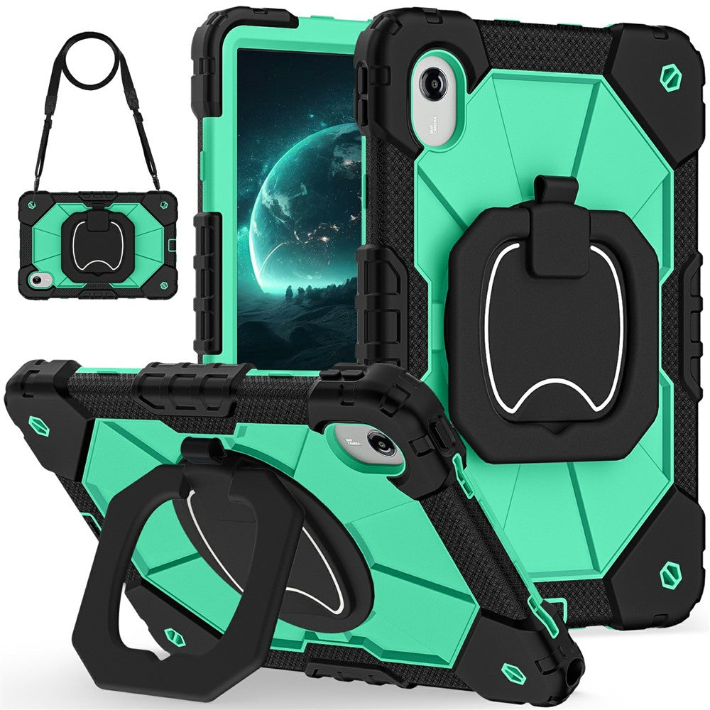 Tablet Case For Lenovo Idea Tab  /  Tab K11 Gen 2  /  Xiaoxin Pad 11 2025  /  Tab M11 Silicone + PC Hand Grip Kickstand Cover with Shoulder Strap