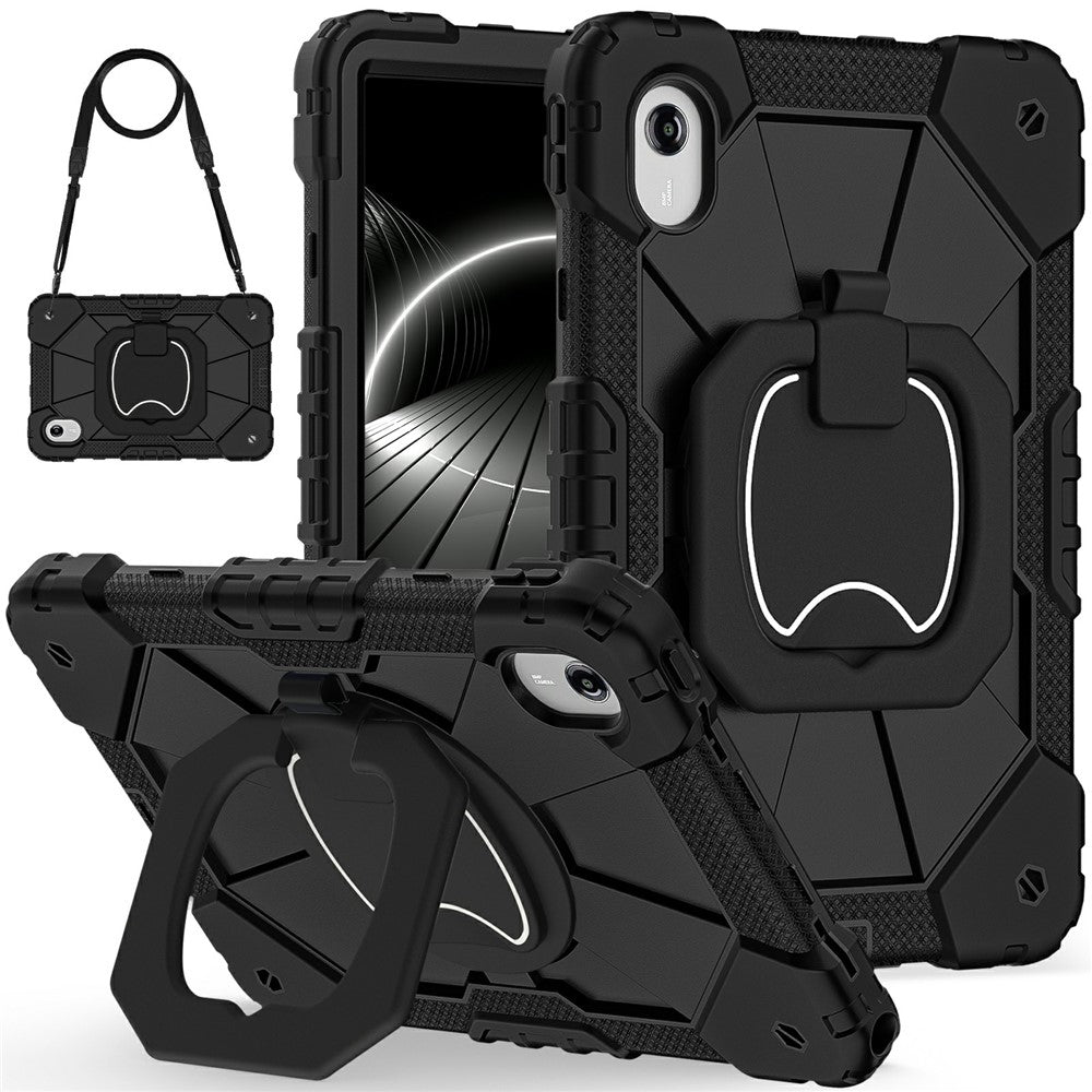 Tablet Case For Lenovo Idea Tab  /  Tab K11 Gen 2  /  Xiaoxin Pad 11 2025  /  Tab M11 Silicone + PC Hand Grip Kickstand Cover with Shoulder Strap