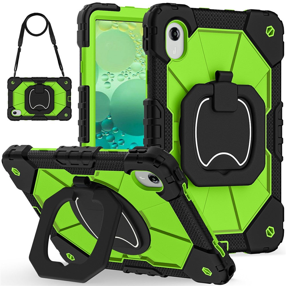 Tablet Case For Lenovo Idea Tab  /  Tab K11 Gen 2  /  Xiaoxin Pad 11 2025  /  Tab M11 Silicone + PC Hand Grip Kickstand Cover with Shoulder Strap