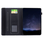 For Samsung Galaxy Tab S11 Leather Case Pattern Print Card Slots Stand Auto Sleep Wake Tablet Cover