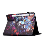 For Samsung Galaxy Tab S11 Leather Case Pattern Print Card Slots Stand Auto Sleep Wake Tablet Cover