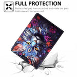 For Samsung Galaxy Tab S11 Leather Case Pattern Print Card Slots Stand Auto Sleep Wake Tablet Cover