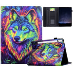 For Samsung Galaxy Tab S11 Leather Case Pattern Print Card Slots Stand Auto Sleep Wake Tablet Cover