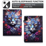 For Lenovo Xiaoxin Pad 11 2025 Leather Case Pattern Print Card Slots Stand Auto Sleep Wake Tablet Cover