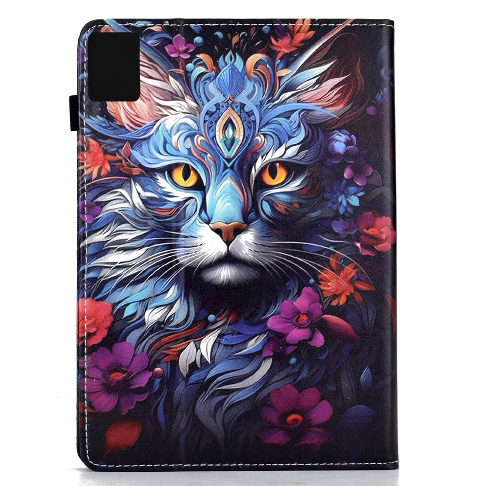 For Lenovo Xiaoxin Pad 11 2025 Leather Case Pattern Print Card Slots Stand Auto Sleep Wake Tablet Cover
