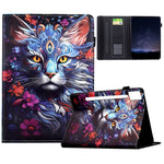 For Lenovo Idea Tab Pro / Tab P12 Pro Gen 2 Leather Case Pattern Print Card Slots Stand Auto Sleep Wake Tablet Cover