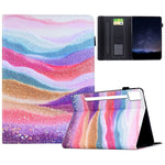 For Lenovo Idea Tab Pro / Tab P12 Pro Gen 2 Leather Case Pattern Print Card Slots Stand Auto Sleep Wake Tablet Cover