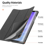 DUX DUCIS Domo Series for Samsung Galaxy Tab A9+ Case Tri-Fold Stand Leather Cover Auto Wake / Sleep