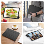 DUX DUCIS Domo Series for Samsung Galaxy Tab A9+ Case Tri-Fold Stand Leather Cover Auto Wake / Sleep