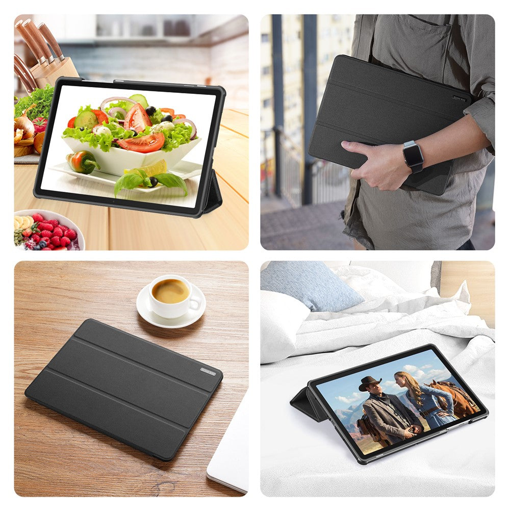 DUX DUCIS Domo Series for Samsung Galaxy Tab A9+ Case Tri-Fold Stand Leather Cover Auto Wake / Sleep