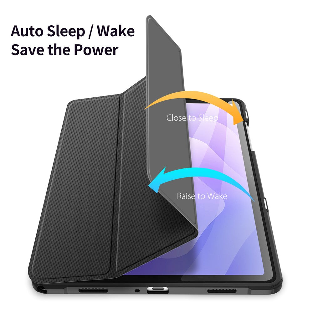 DUX DUCIS TOBY Series For Samsung Galaxy Tab A9+ Case PU Leather Tri-Fold Stand Tablet Cover