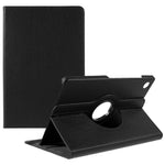 Til Samsung Galaxy Tab A11+ etui med roterende stander PU læder + PC tabletdæksel med elastikbånd
