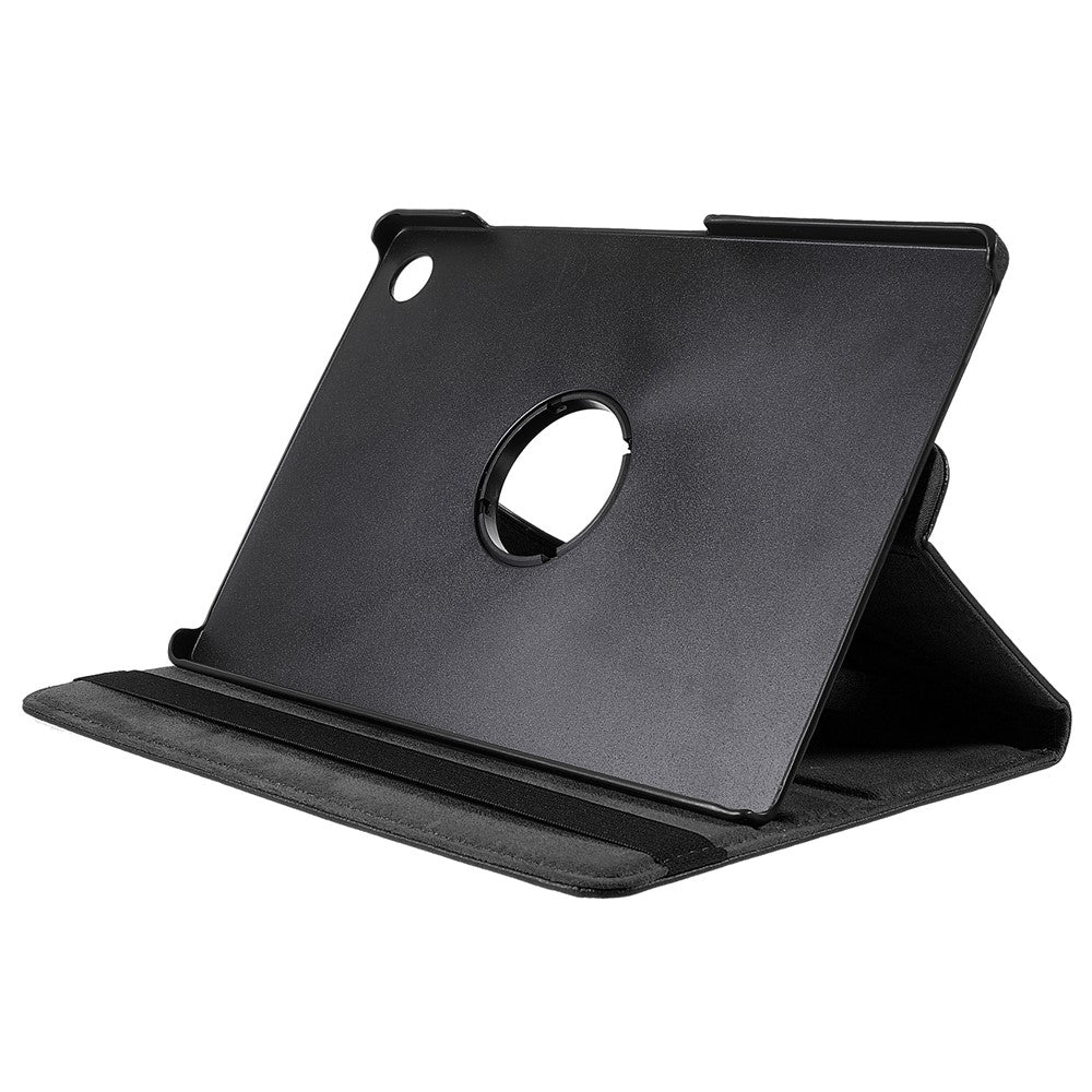 Til Samsung Galaxy Tab A11+ etui med roterende stander PU læder + PC tabletdæksel med elastikbånd