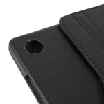 Til Samsung Galaxy Tab A11+ etui med roterende stander PU læder + PC tabletdæksel med elastikbånd