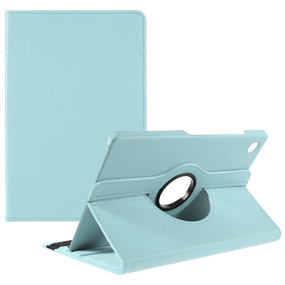 Til Samsung Galaxy Tab A11+ etui med roterende stander PU læder + PC tabletdæksel med elastikbånd