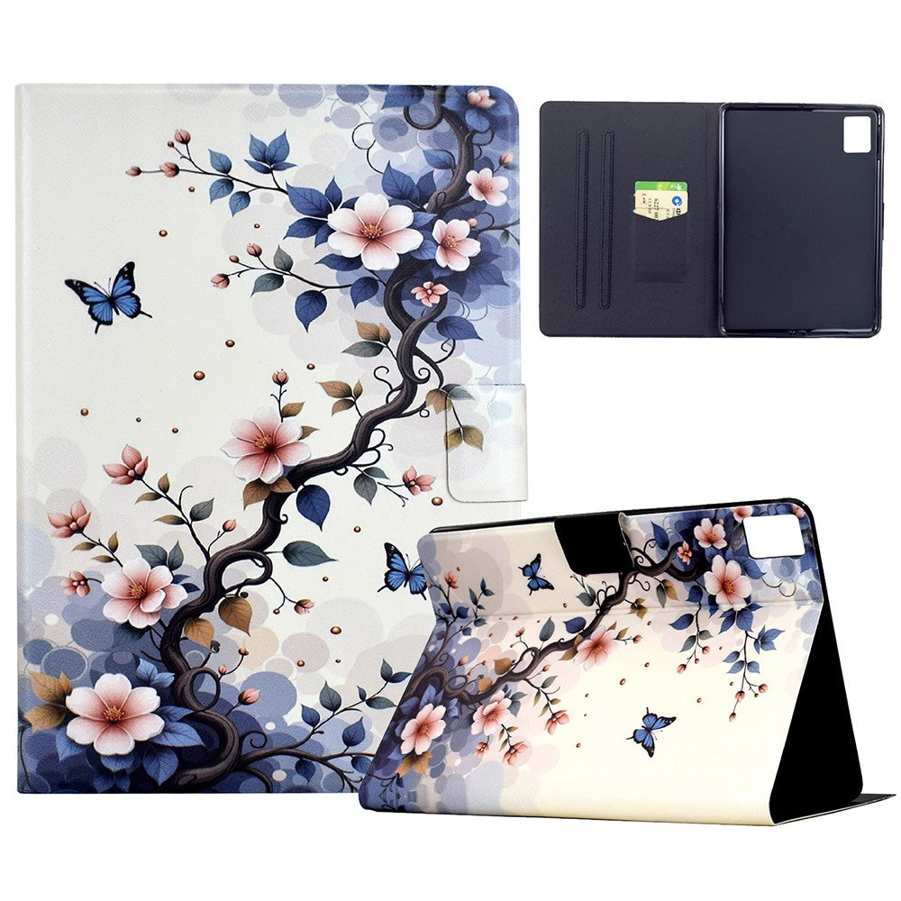 For Lenovo Xiaoxin Pad 12.1 (2025) Case Card Holder Pattern Print Leather Cover