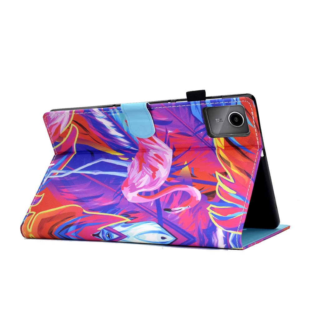 For Lenovo Xiaoxin Pad 12.1 (2025) Case Pattern Printing Leather Tablet Cover with Card Holder
