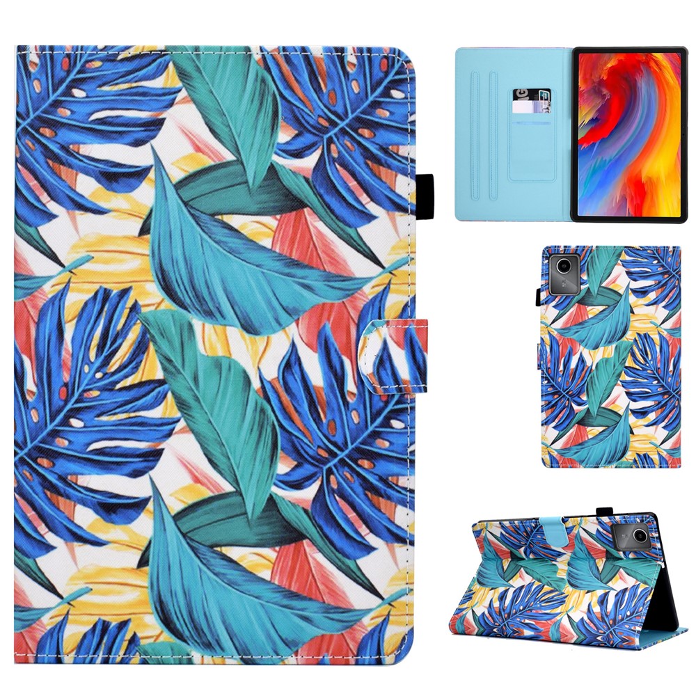 For Lenovo Xiaoxin Pad 12.1 (2025) Case Pattern Printing Leather Tablet Cover with Card Holder