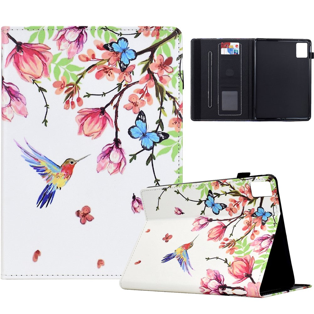 For Lenovo Xiaoxin Pad 12.1 (2025) Case Pattern Printing Leather Tablet Cover with Card Holder