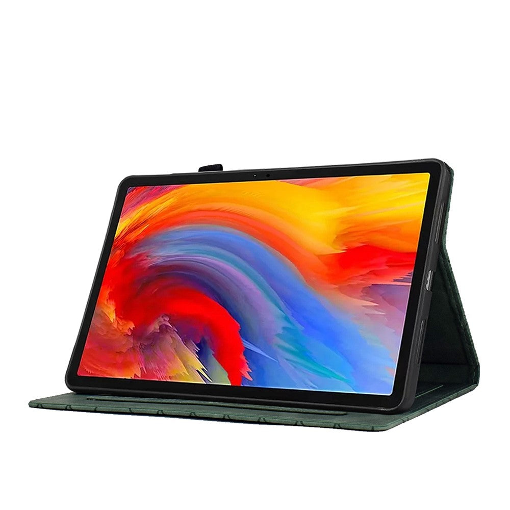 For Lenovo Xiaoxin Pad 12.1 (2025) Case Card Slots Stand Rhombus Auto Wake / Sleep Leather Cover