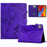 For Lenovo Xiaoxin Pad 12.1 (2025) Case Flower Bird Imprinted Card Holder Leather Tablet Cover