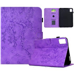 For Lenovo Xiaoxin Pad 12.1 (2025) Leather Case Plum Blossom Stand Card Slots Tablet Cover