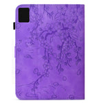 For Lenovo Xiaoxin Pad 12.1 (2025) Leather Case Plum Blossom Stand Card Slots Tablet Cover