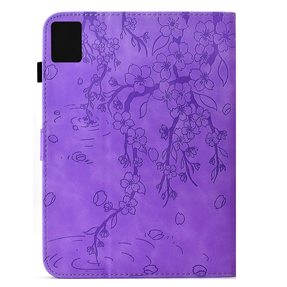 For Lenovo Xiaoxin Pad 12.1 (2025) Leather Case Plum Blossom Stand Card Slots Tablet Cover