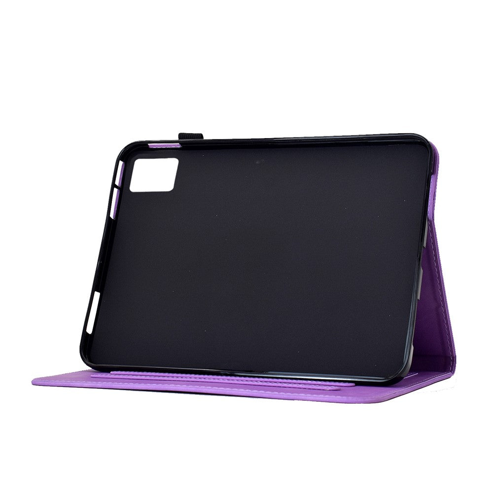 For Lenovo Xiaoxin Pad 12.1 (2025) Leather Case Plum Blossom Stand Card Slots Tablet Cover