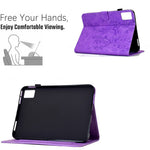 For Lenovo Xiaoxin Pad 12.1 (2025) Leather Case Plum Blossom Stand Card Slots Tablet Cover
