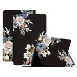 For Oppo Pad SE Case Flower Pattern Flip Stand PU Leather Tablet Cover