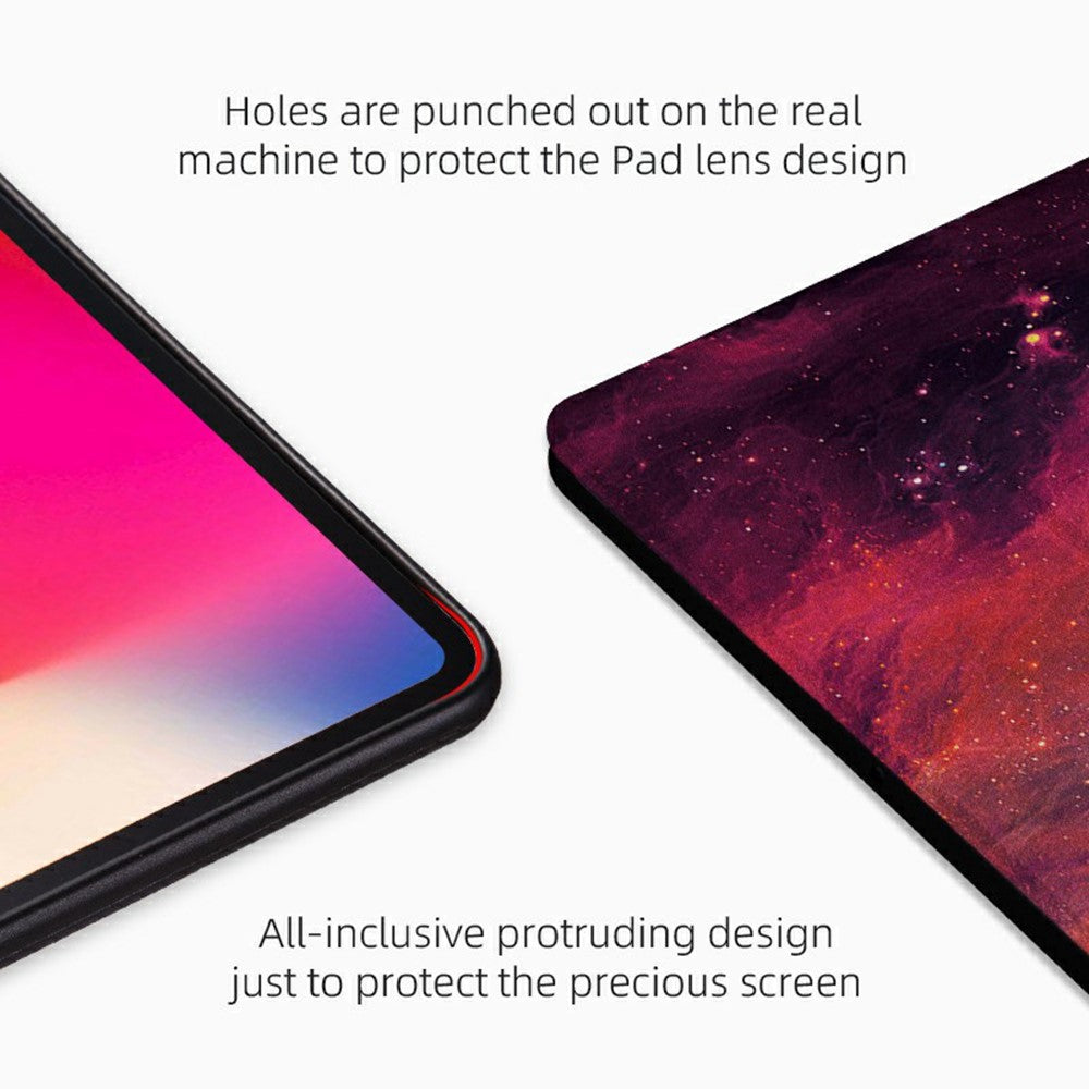 Oppo Pad SE-fodral med mönstertryck i PU-läder och vikbart skydd för surfplatta
