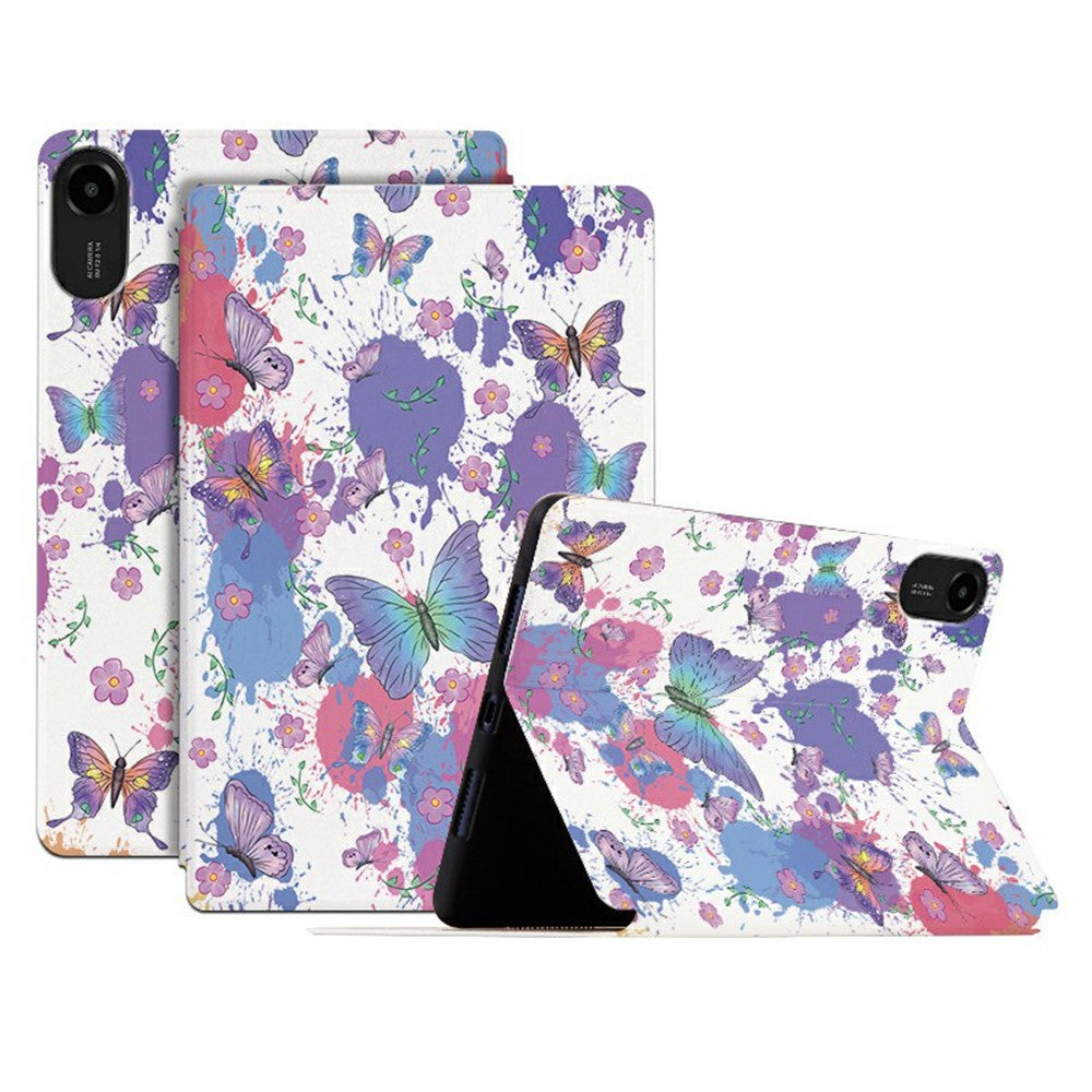 For Xiaomi Redmi Pad 2 11 Protective Tablet Case PU Leather Butterfly Printed Stand Case Folio Flip Cover