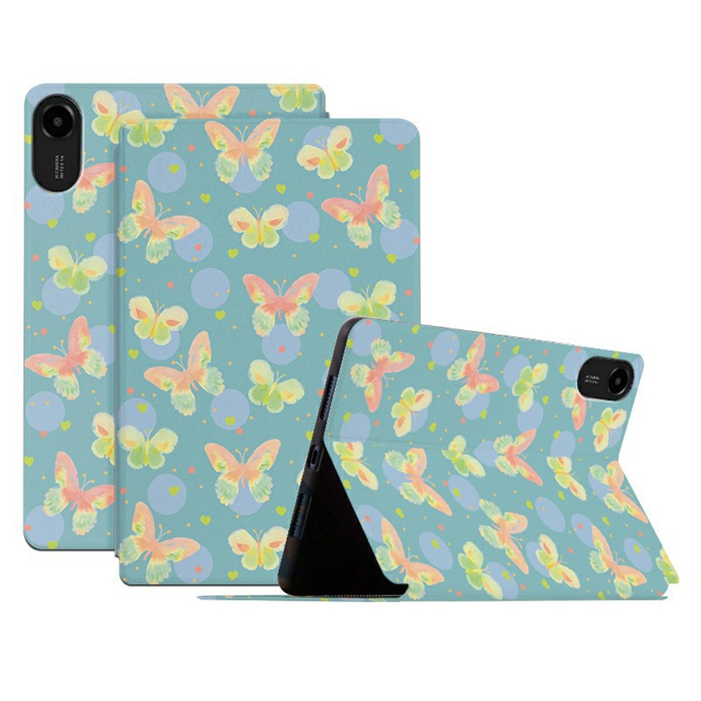 For Xiaomi Redmi Pad 2 11 Protective Tablet Case PU Leather Butterfly Printed Stand Case Folio Flip Cover