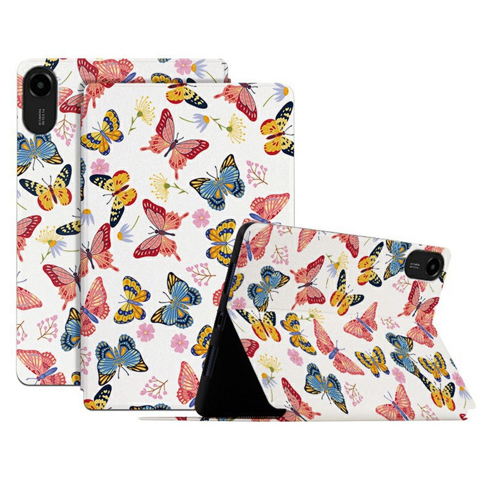 For Xiaomi Redmi Pad 2 11 Protective Tablet Case PU Leather Butterfly Printed Stand Case Folio Flip Cover