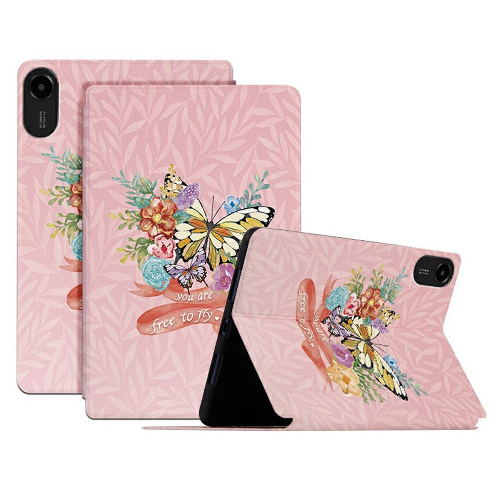 For Xiaomi Redmi Pad 2 11 Protective Tablet Case PU Leather Butterfly Printed Stand Case Folio Flip Cover
