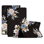 For Xiaomi Redmi Pad 2 11 Case Flower Pattern Flip Stand PU Leather Tablet Cover