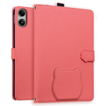 For Xiaomi Redmi Pad Pro / Pad Pro 5G / Pad 2 Pro Wallet Case Leather Stand Tablet Cover with Stylus Holder, 3D Effect Cat Pattern