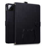 For Xiaomi Pad 7 Pro / 8 Pro Wallet Case Leather Stand Tablet Cover with Stylus Holder, 3D Effect Cat Pattern