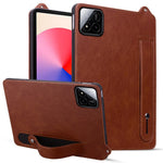 For Xiaomi Pad 7 Pro / 8 Pro Case Hand Strap Kickstand Leather Tablet Cover