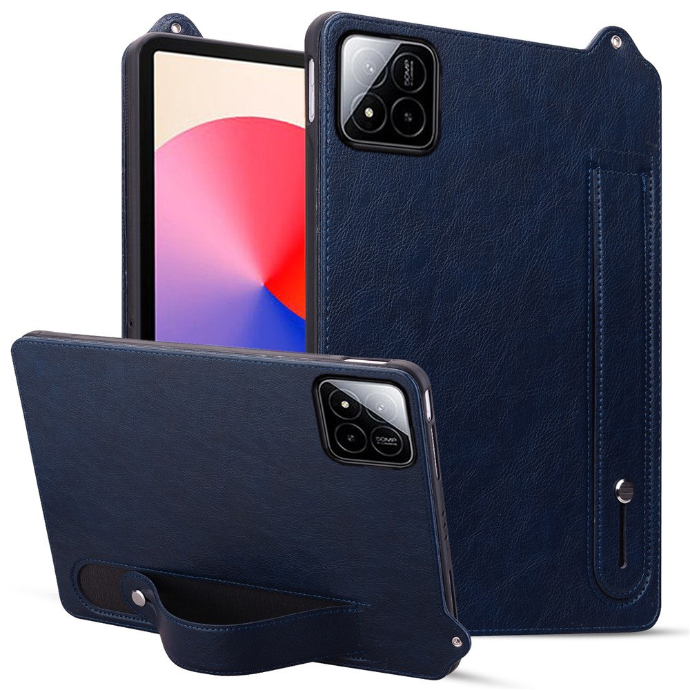 For Xiaomi Pad 7 Pro / 8 Pro Case Hand Strap Kickstand Leather Tablet Cover