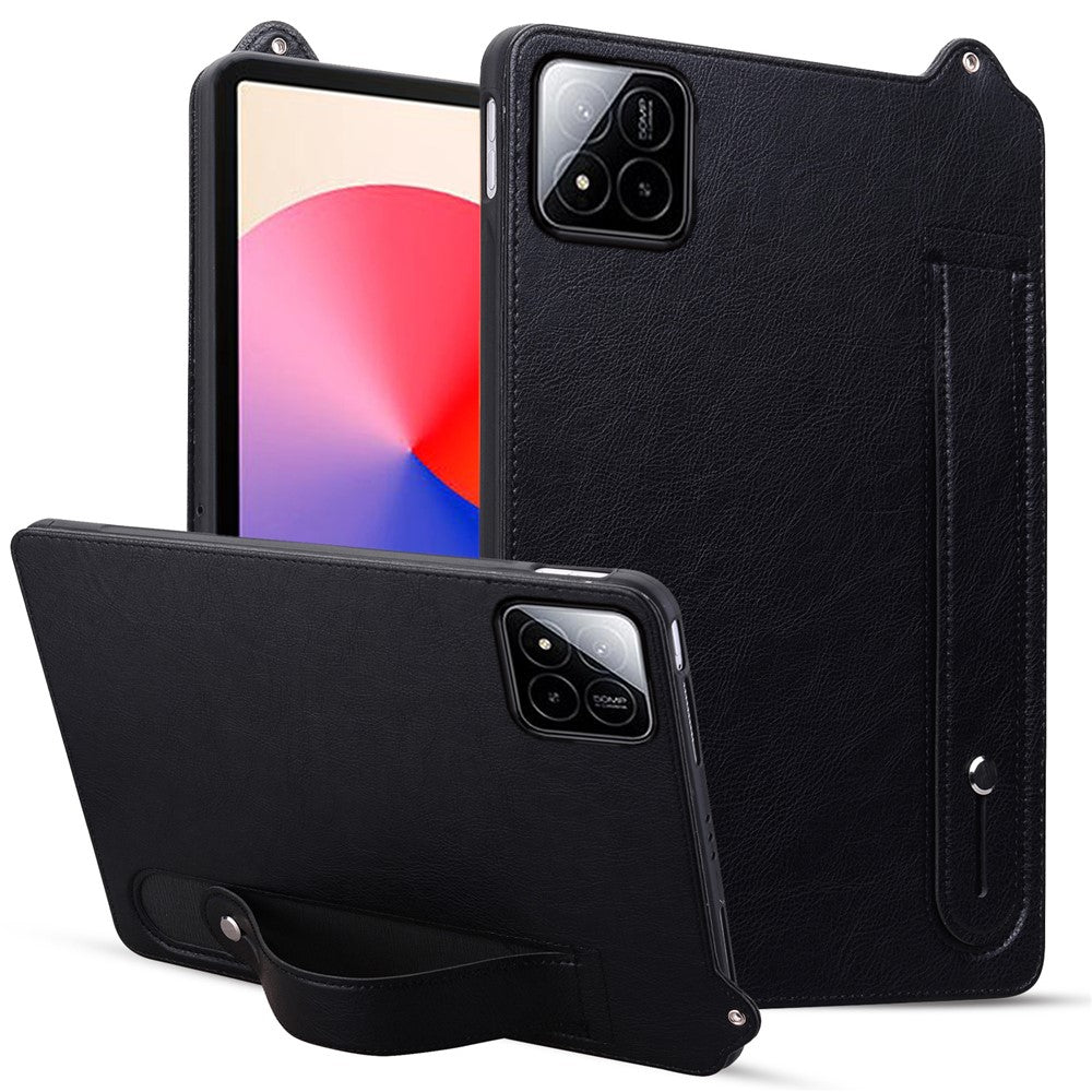 For Xiaomi Pad 7 Pro / 8 Pro Case Hand Strap Kickstand Leather Tablet Cover