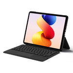 For Xiaomi Redmi Pad 2 Pro Leather Case + Touchpad Bluetooth-Compatible Keyboard (without Backlit)